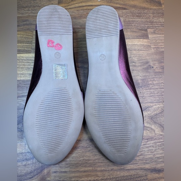 Bueno 39 Purple Lavender Ballet Flat  Leather  Metallic - Picture 8 of 9
